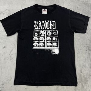 Vintage Rancid 2003 T-Shirt Mens Small S Black Sacrifice‎ Counterattack USA Made